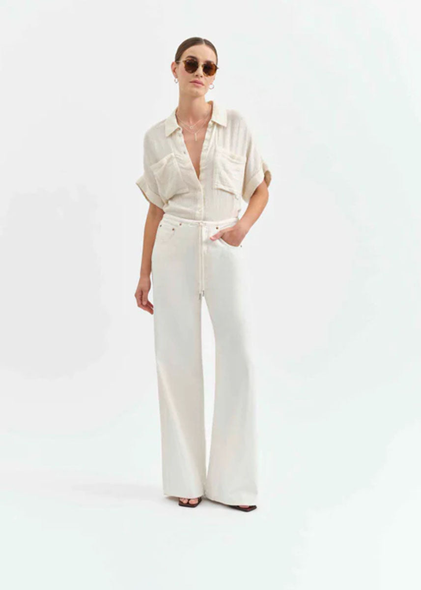 Madison Mid-Rise Wide Leg - Milkshake – Alice & Wonder