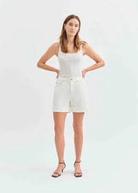 Easy Rider Mid-Rise Cuffed Short - Swan Vintage