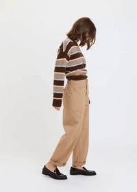 Carlyle Everyday Crewneck Sweater - Dune Stripe