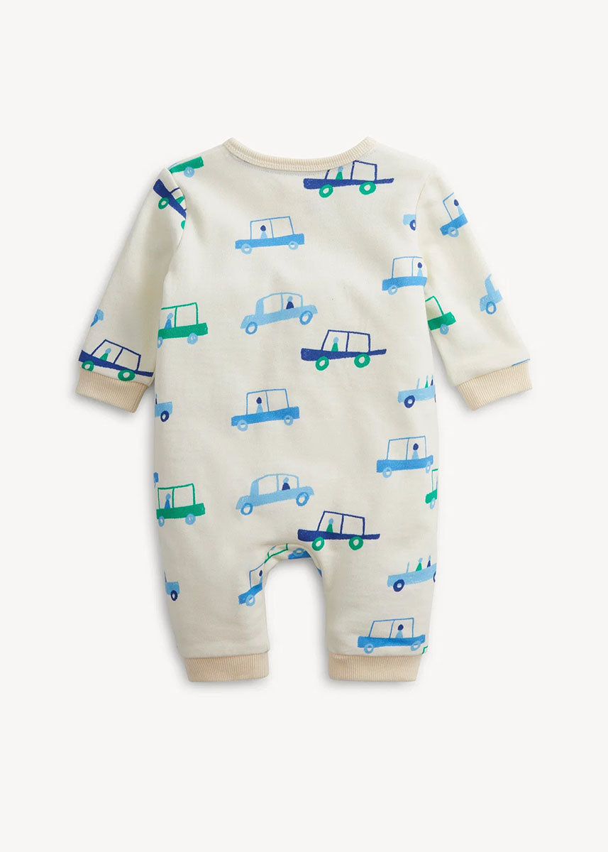Magnetic French Terry Romper - Cars