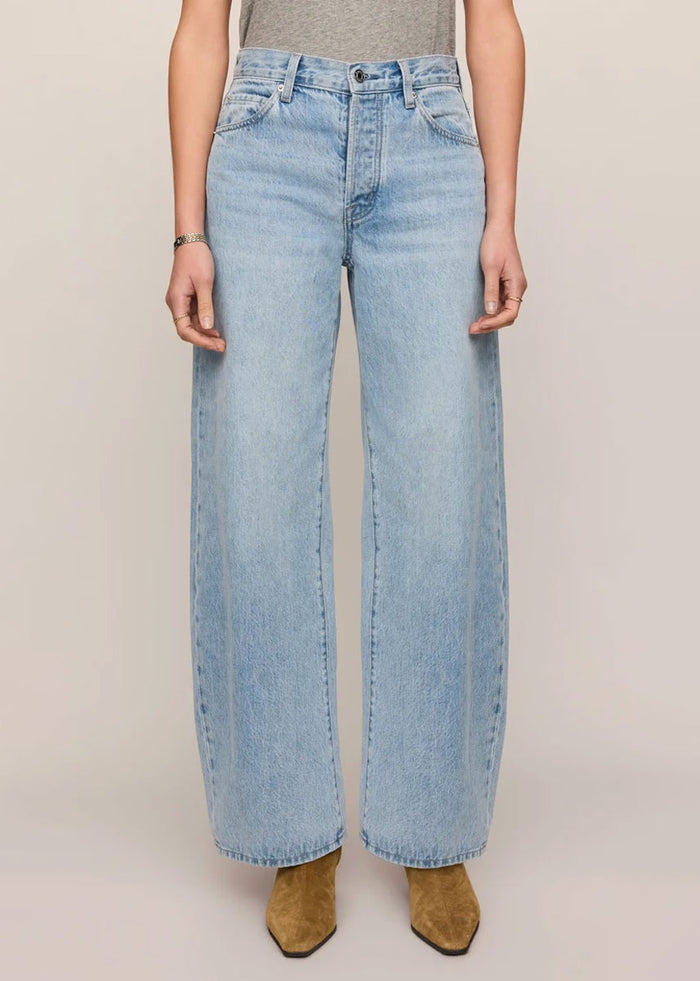 The Show Off High Rise Bowed - Indigo Bloom