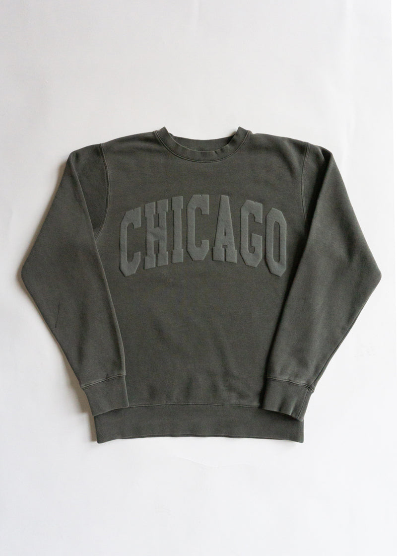 Chicago Collegiate Puff Sweatshirt - Black