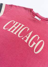 Blackhawks Boxy Crop Tee - Red