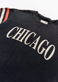 Blackhawks Boxy Crop Tee - Black