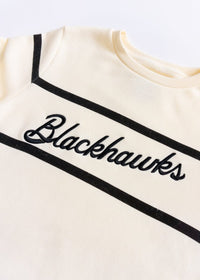 Blackhawks Script Sweatshirt - Cream