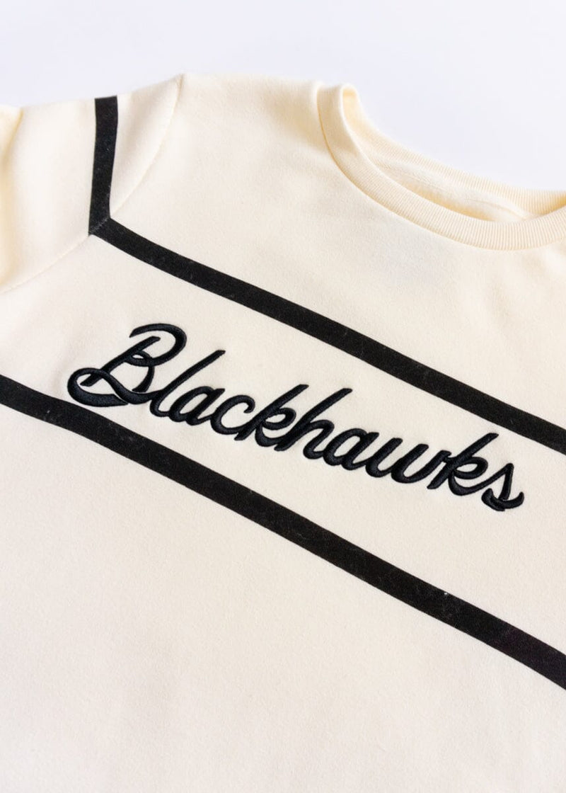 Blackhawks Script Sweatshirt - Cream