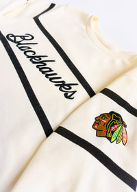 Blackhawks Script Sweatshirt - Cream