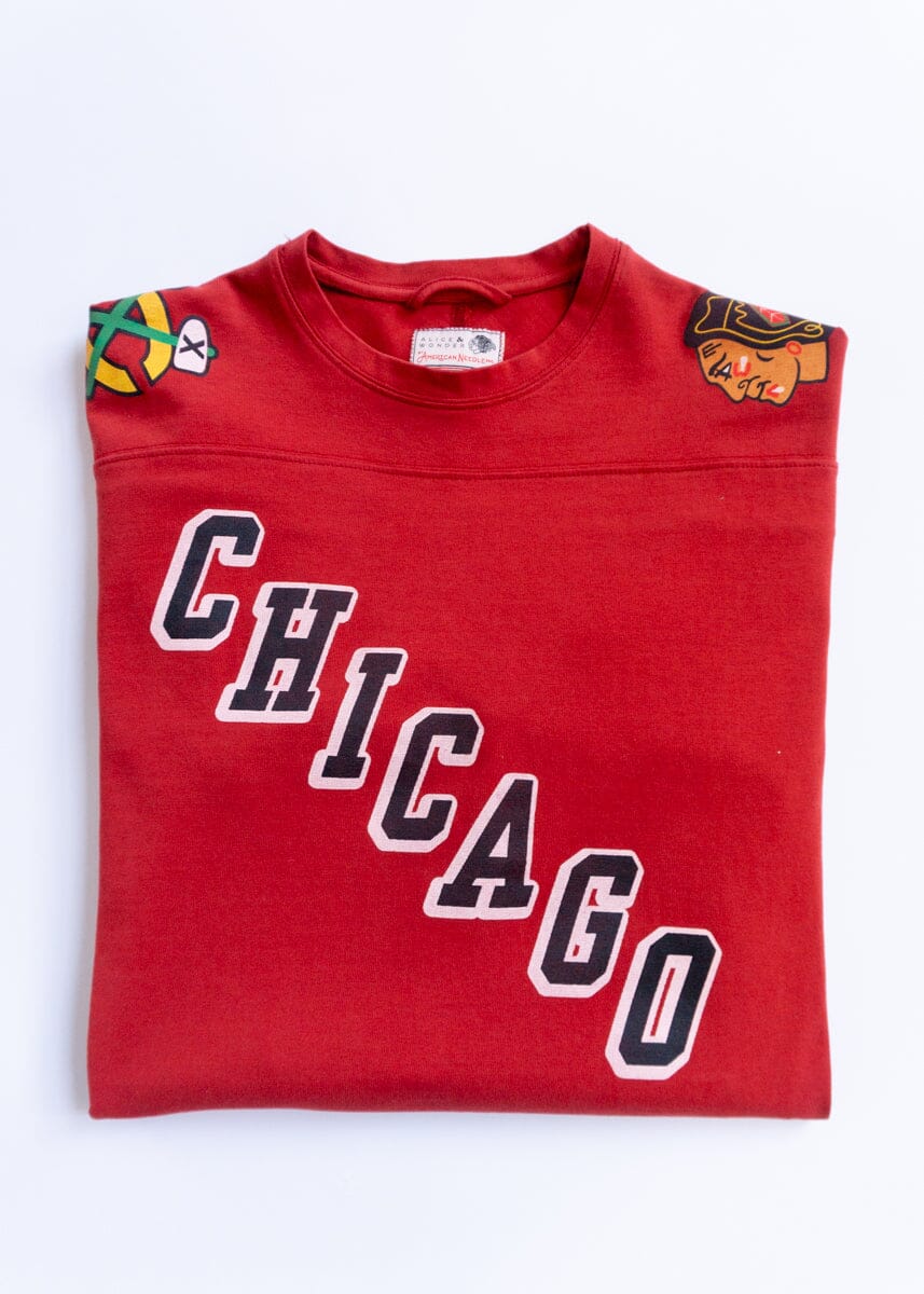 Blackhawks Hockey Jersey Tee - Red
