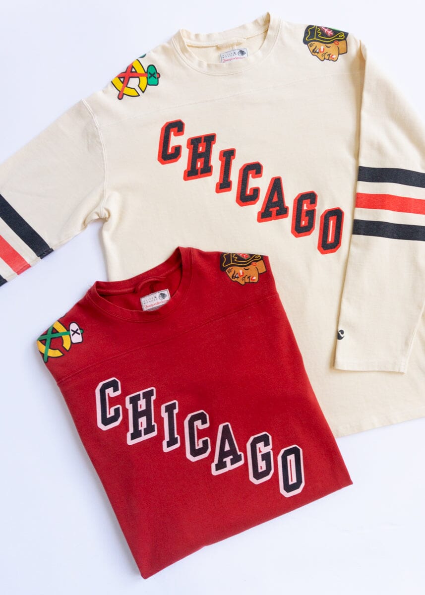 Blackhawks Hockey Jersey Tee - Red