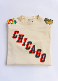 Blackhawks Hockey Jersey Tee - Cream