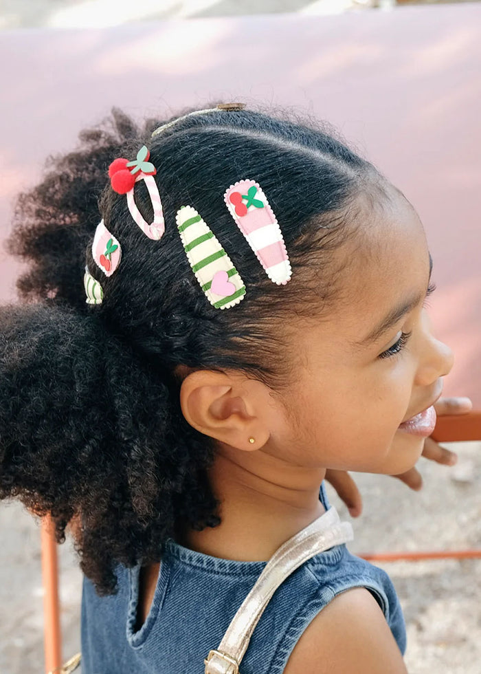 Cherry Kiss Fabric Clip Set