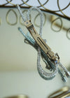 Rhinestone Rope Bow Clip