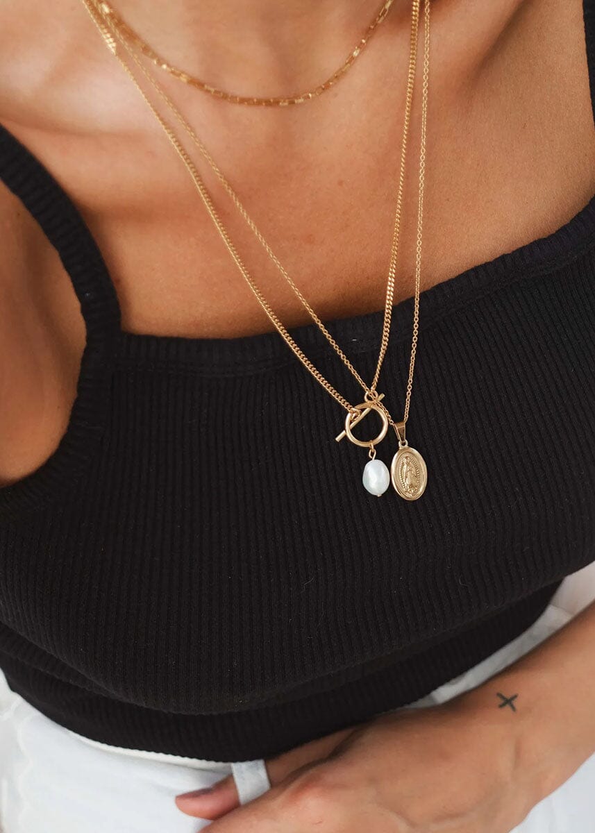 Freshwater Necklace - Gold