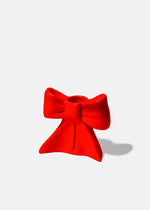 Small Red Bow Candle Holder