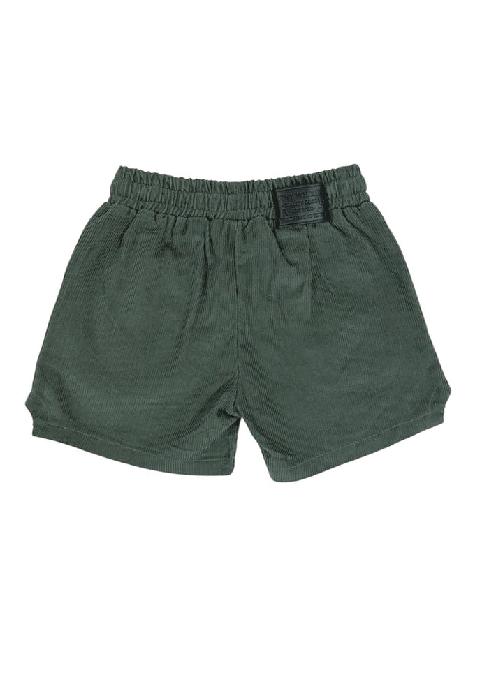 Camp Retro Cord Dad Shorts - Pine