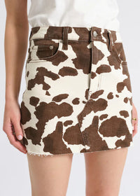 Malibu Mid-Rise Mini Skirt - Spotted