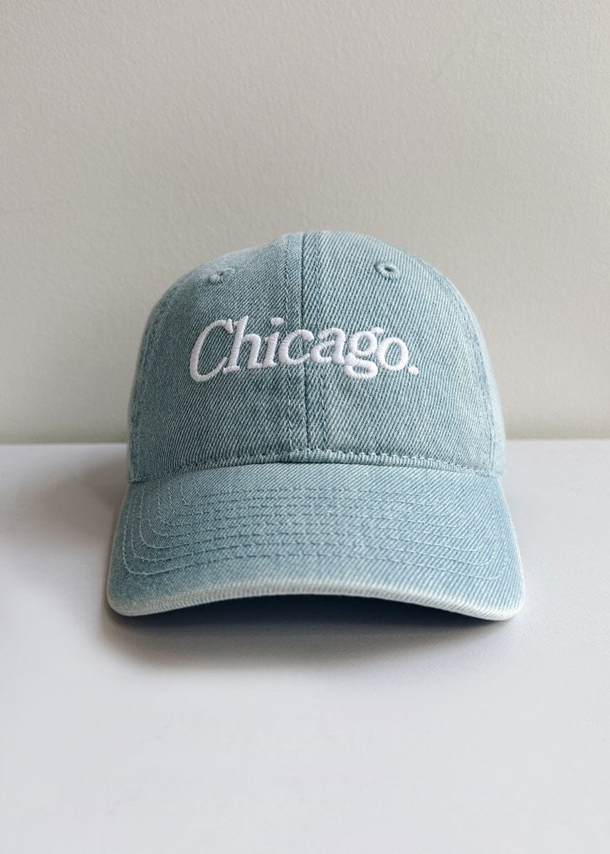 Toddler Chicago. Dad Hat - Denim
