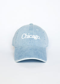 Toddler Chicago. Dad Hat - Denim