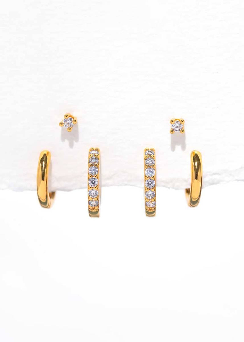 Essentials Earring Set - Gold