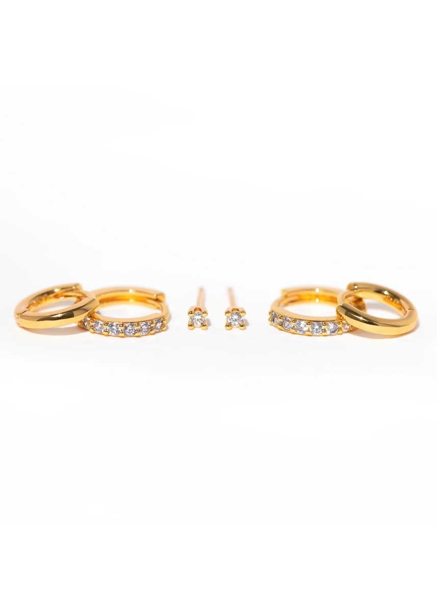 Essentials Earring Set - Gold