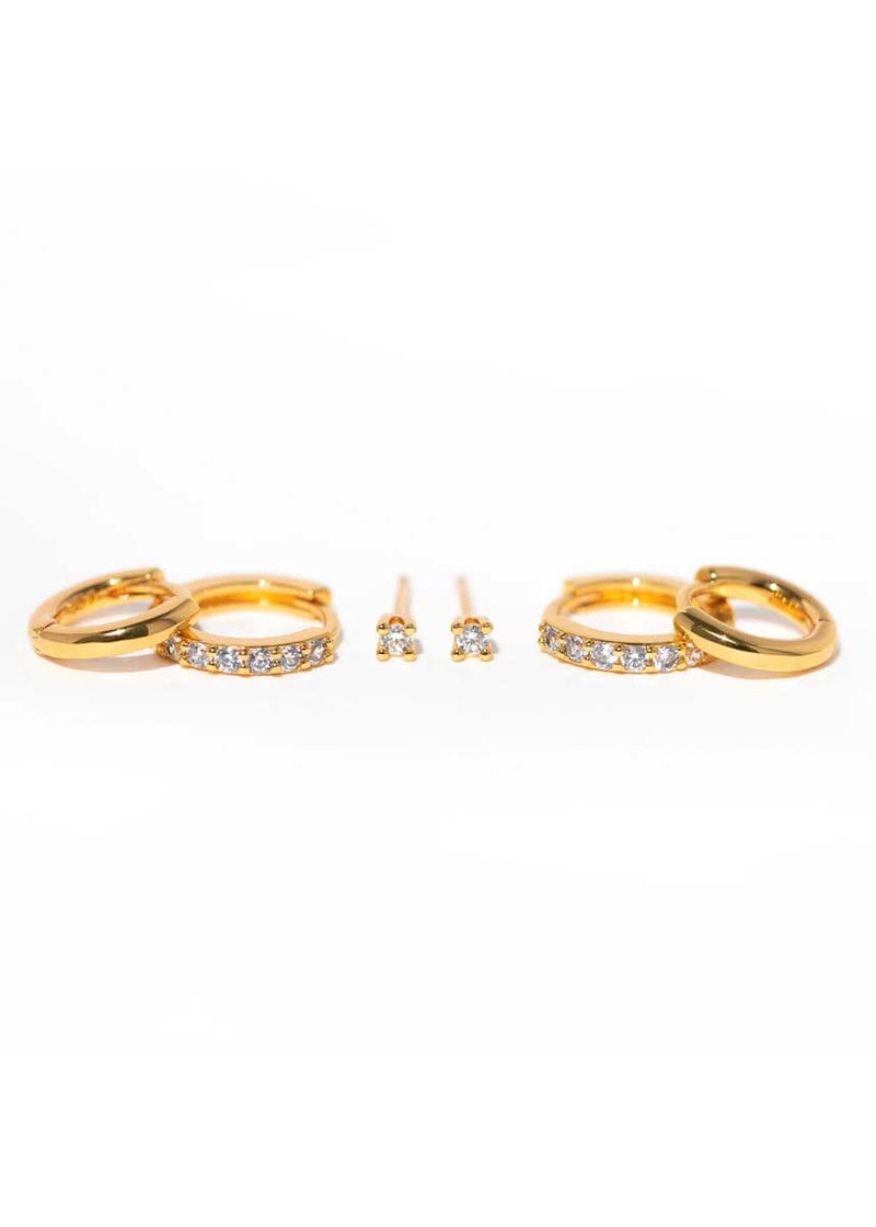 Essentials Earring Set - Gold