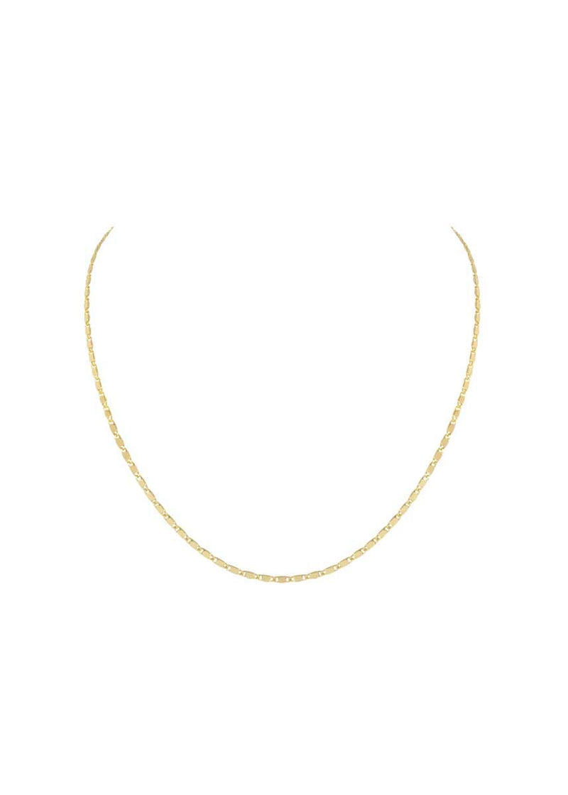 Shimmer Flat Chain Necklace