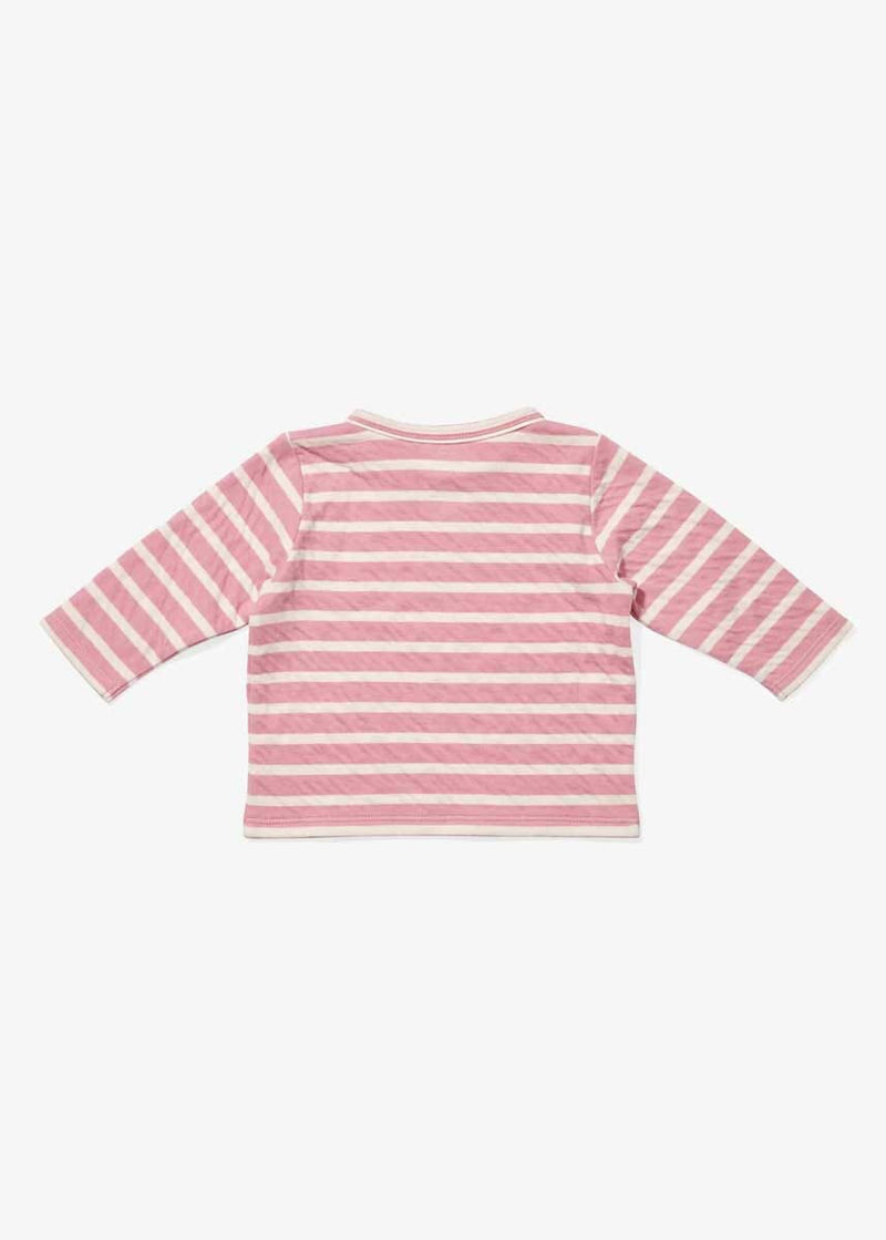 Edward Baby Long Sleeve - Rose Stripe