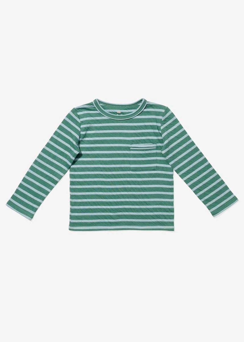 Edward Toddler Long Sleeve - Forest Stripe