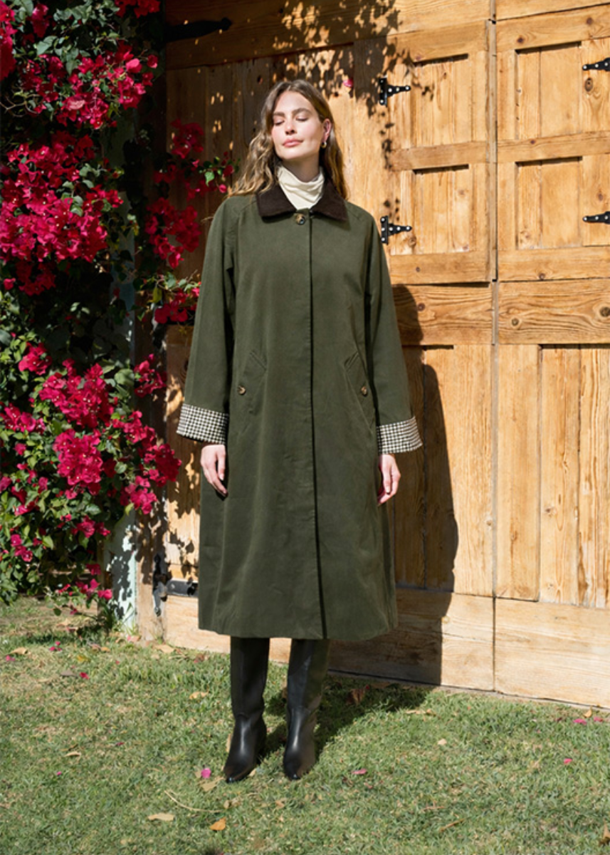 Emalee Trench Coat - Olive