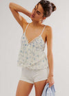 Femme Fatale Printed Tank - Ivory Combo