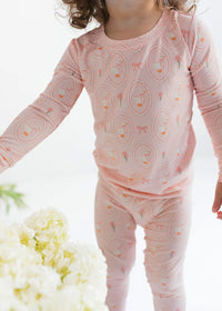 Pink Little Goose Two Piece Set
