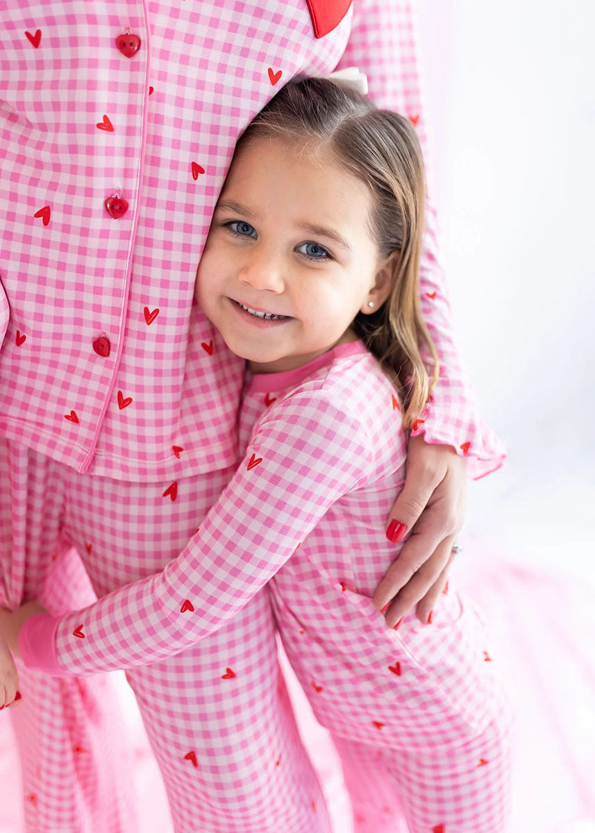 Be Mine Gingham Two Piece Set