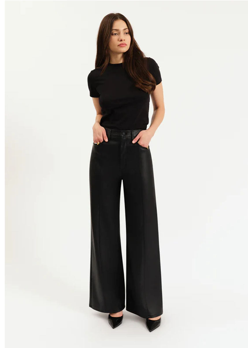 Far Out Center Seam High Rise Wide Leg Pants - Cinematic