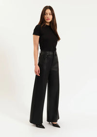 Far Out Center Seam High Rise Wide Leg Pants - Cinematic