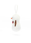 Festive Folly Snowman Ornament