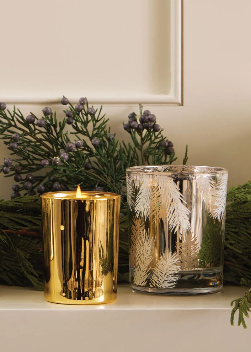 Frasier Fir Gilded Gold Votive Candle - 2oz.