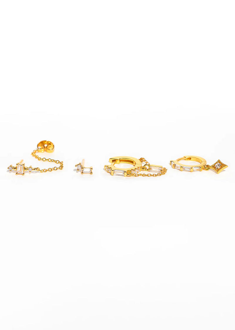 Golden Era Earring Set - Gold
