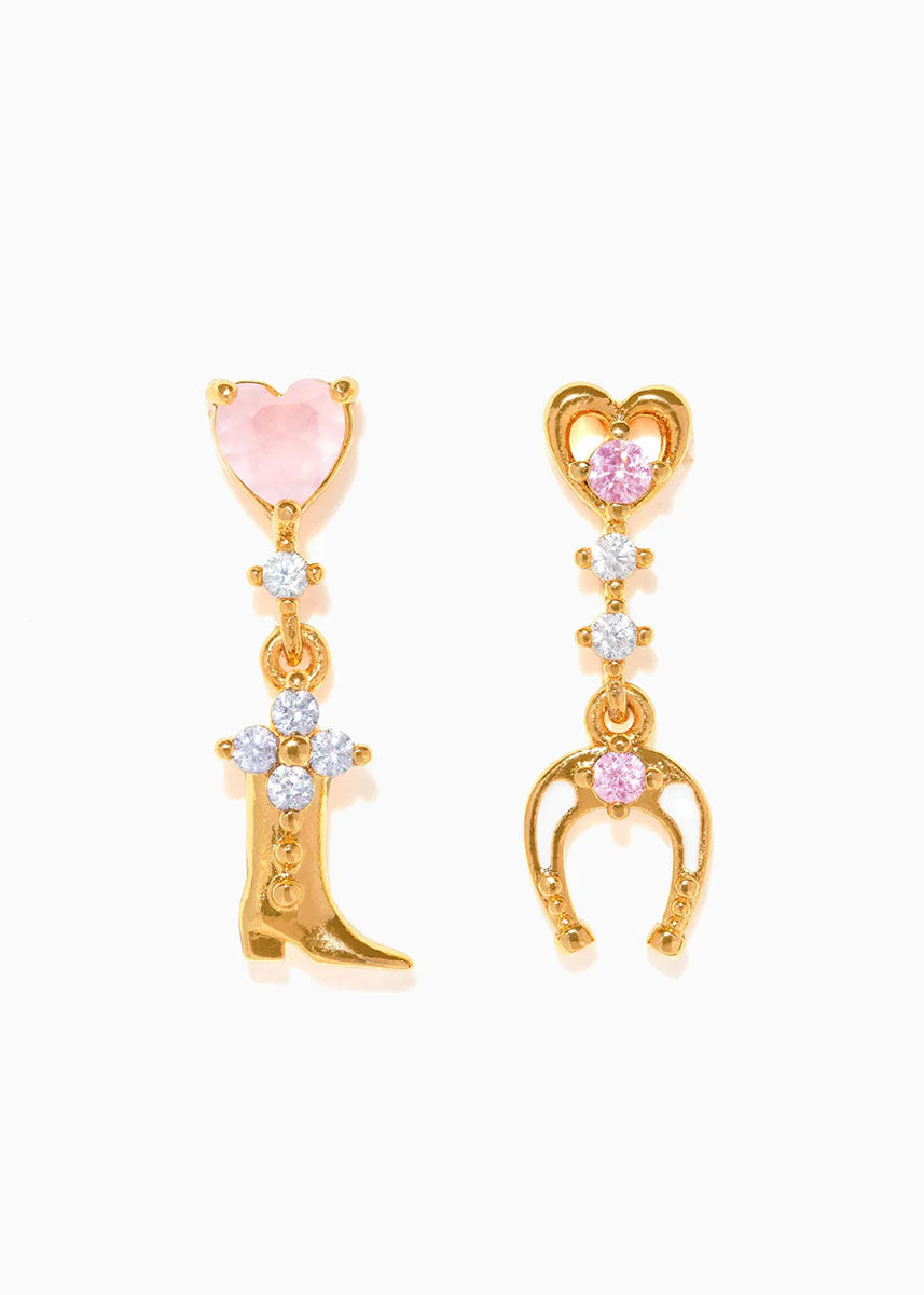 Wild Thoughts Dangle Earrings - Gold