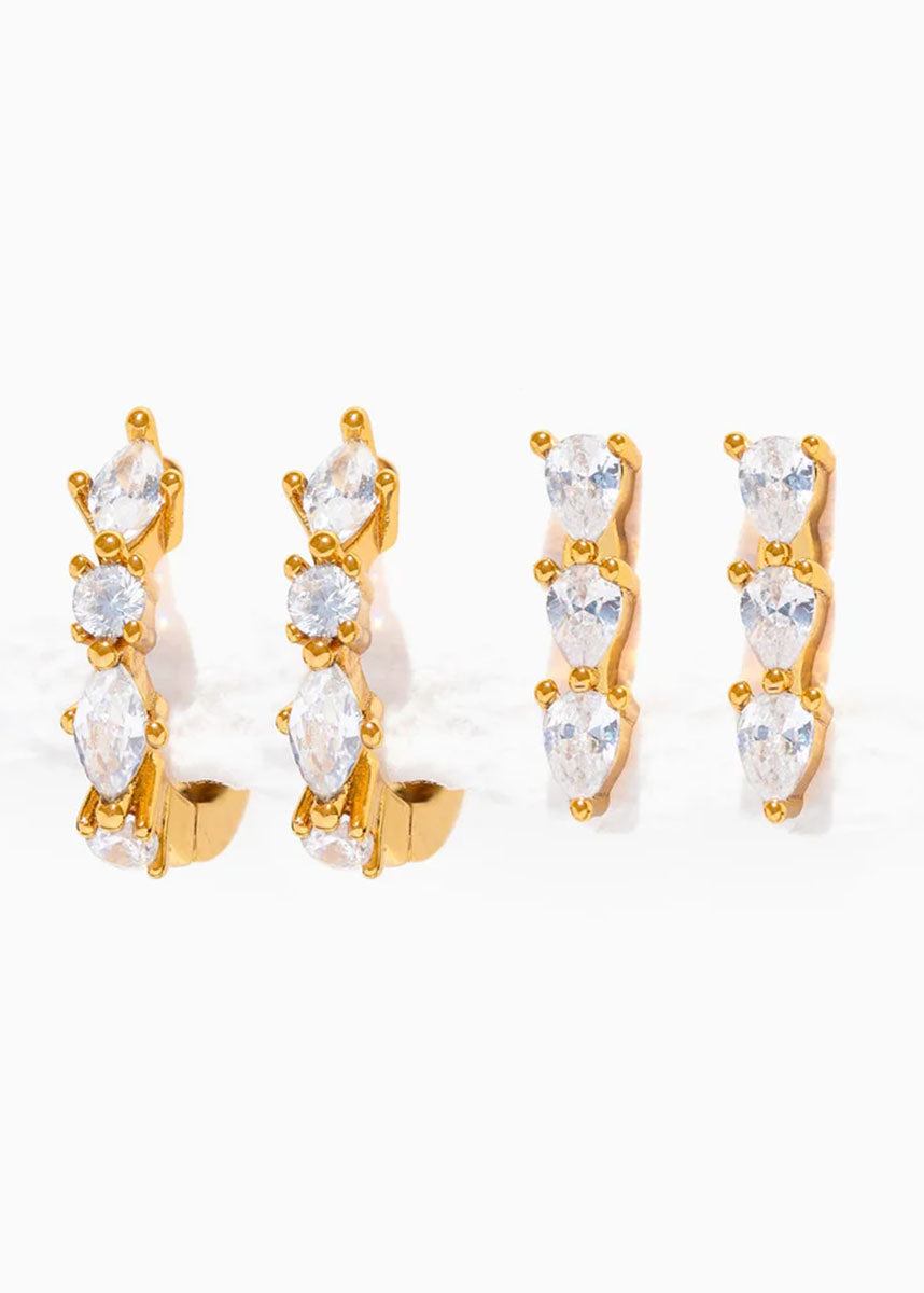 Capri Earring Set - Gold