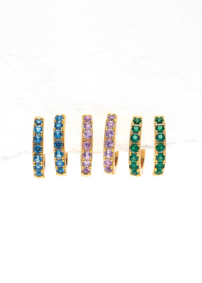 Technicolor Hoop Set - Gold