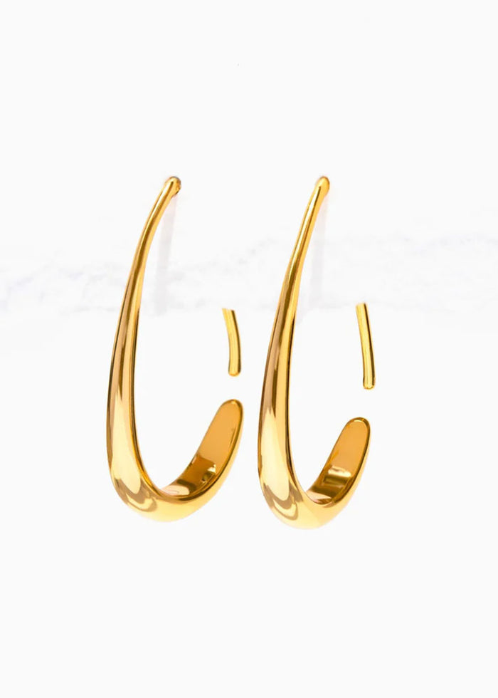 Through & Through Hoops - Gold