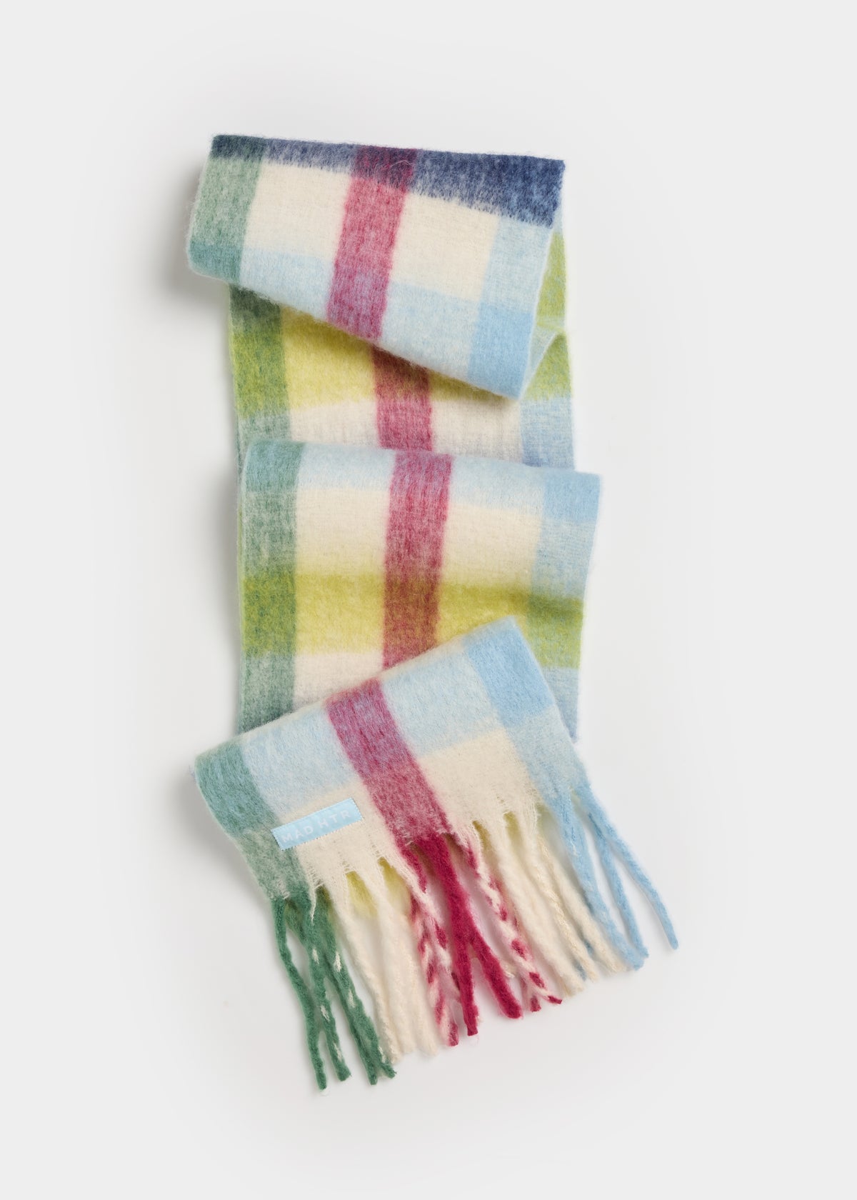 MAD HTR Oversized Blanket Scarf - Multicolor Plaid