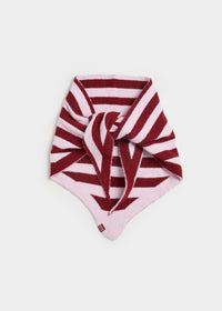 MAD HTR Triangle Scarf - Burgundy & Pink