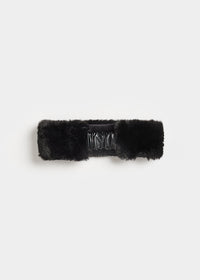 MAD HTR Faux Fur Headband - Black
