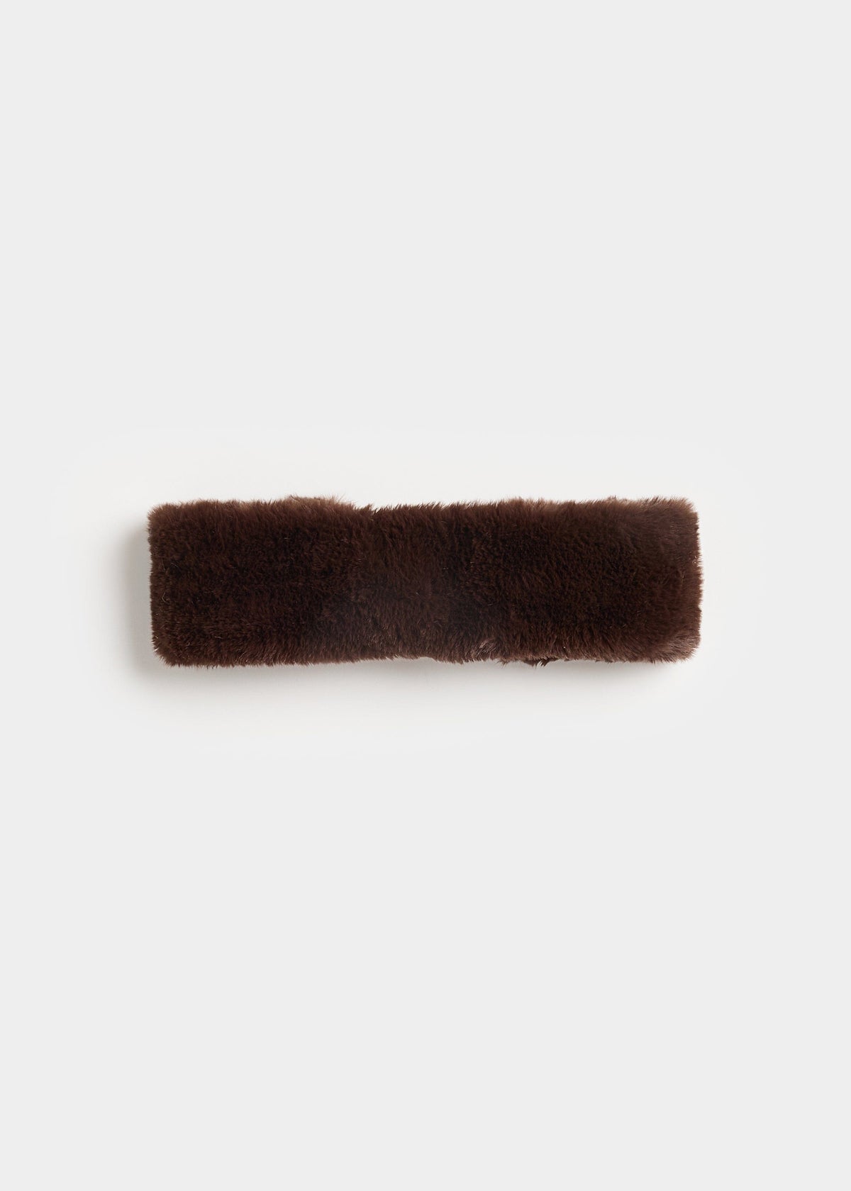 MAD HTR Faux Fur Headband - Chocolate