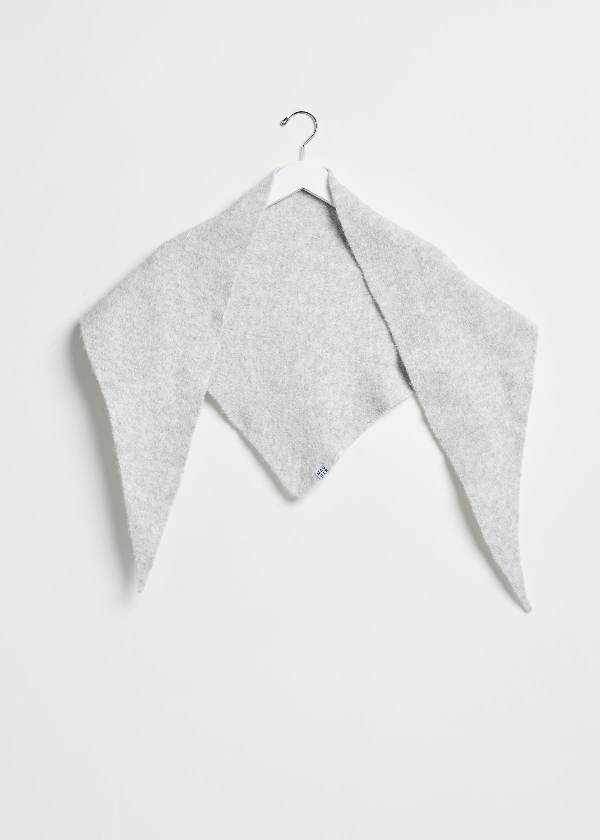MAD HTR Triangle Scarf - Heather Grey