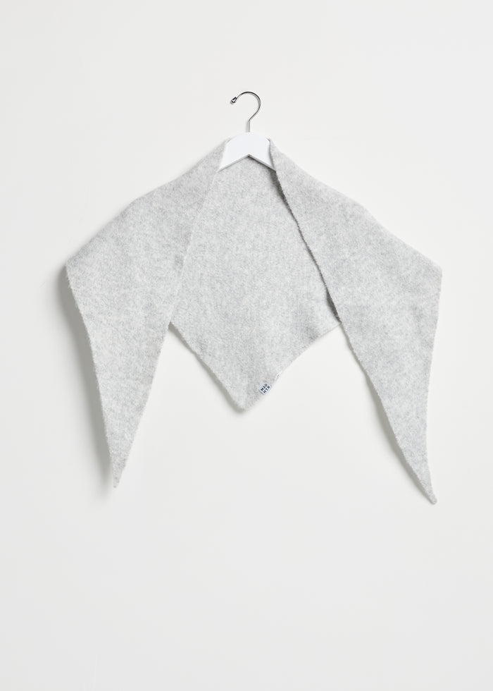 MAD HTR Triangle Scarf - Heather Grey
