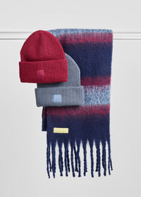 MAD HTR Ribbed Knit Beanie - Adult - Slate Blue