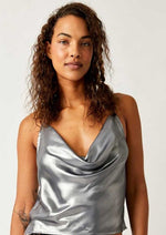 Sunset Shimmer Woven Cami - Silver