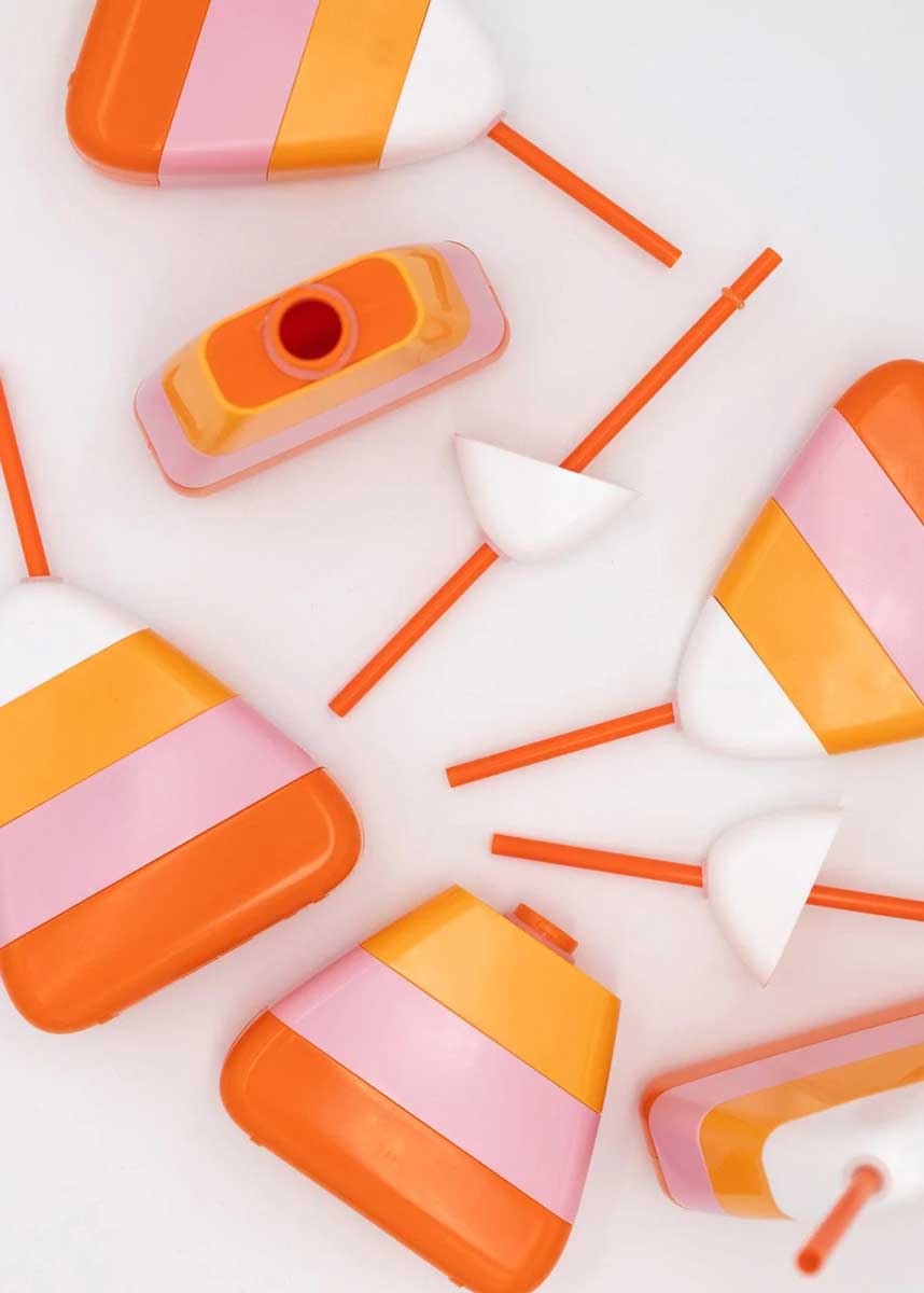 Candy Corn Sipper & Straw